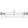 AL159963 John Deere Łącznik 3/3 M36x4,0 612-807mm R280mm Vapormatic 5035776637049