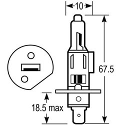 Żarówka P14,5s 12V H1 55W