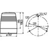 Klosz lampy sygnalizacyjnej, J 9EL863100001 Hella 4082300185126