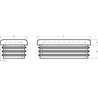 Nakładka do profilu prostokąt, 30x15 mm Kramp 5700038280201