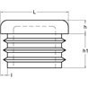 Nakładka do profilu kwadrat, 80 x 80 mm Kramp 8716106781928