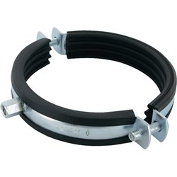 Obejma do rur z wkładką gumową 121-127 mm Fischer 4006209794562