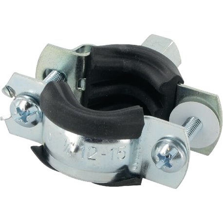 Obejma do rur z wkładką gumową 12-15 mm Fischer 4006209794401