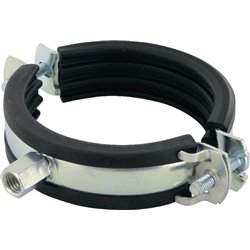 Obejma do rur z wkładką gumową 82-86 mm Fischer 4006209794524