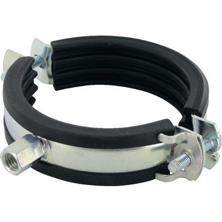 Obejma do rur z wkładką gumową 82-86 mm Fischer 4006209794524