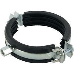Obejma do rur z wkładką gumową 89-92 mm Fischer 4006209794531