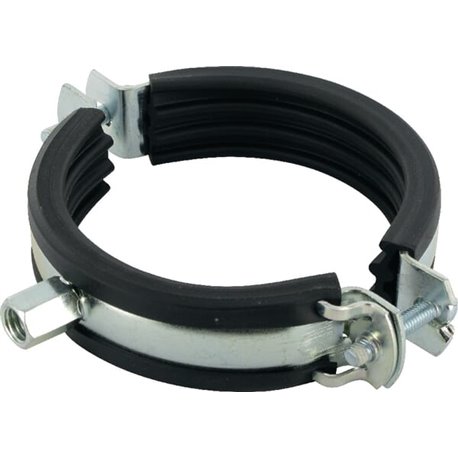 Obejma do rur z wkładką gumową 89-92 mm Fischer 4006209794531