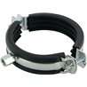 Obejma do rur z wkładką gumową 89-92 mm Fischer 4006209794531