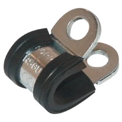 Uchwyt z wkładką gumową 6 mm szer. 12,7 mm V2A Norma 1149SL06SST304