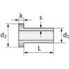 Miedziany nit drążony 3x10 mm