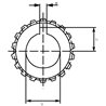 Tuleja wielowypustowa zew. Z20(Din5482 40x36)/1:8 GR2(14,3-17,25) Borelli 8719607031646
