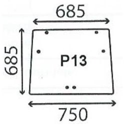 2200-5136410 Szyba Case IH CNH