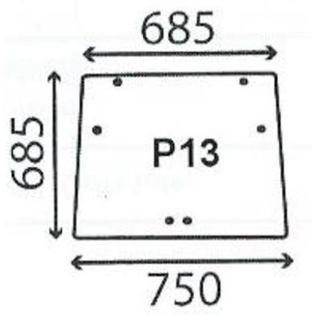 2200-5136410 Szyba Case IH CNH