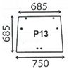 2200-5136410 Szyba Case IH CNH