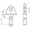 Śruba z uchem stabilizatora, AG 373 D24-M24 L62+30 B20 Walterscheid 8432970166974