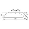Kuhn 5083622136 Lemiesz z wymiennym dziobem 16" prawy, 74/112/135 Mølbro 5700030982158