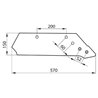 Lemiesz 14", prawy 622140