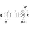 Rozrusznik 12V 4.2kW Z-10 CW Mahle