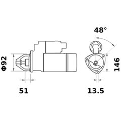 Rozrusznik 12V z10 4,2 kW Letrika