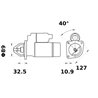 Rozrusznik 12V 2.8kW Z-10