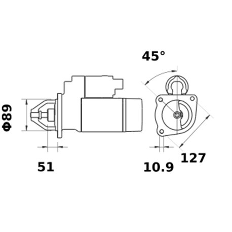Rozrusznik 12V 3.1kW Z-9