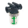 3240024 Filtr liniowy Arag 1/2" 100 Mesh wkład Inox zielony przezroczysty