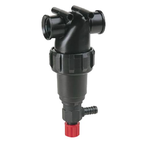 3244142 Filtr liniowy Arag 1" 32 Mesh wkład Inox czerwony zawór