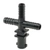 Korpus rozpylacza Arag 413133 pojedynczy na wąż 19mm X3 , do nakrętki bagnetowej