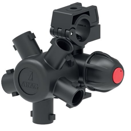 Korpus rozpylacza Arag 40649W7 Compact Jet 5-krotny do rury 21mm (1/2") z przyłączem 10mm