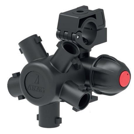 Korpus rozpylacza Arag 40649K7 Compact Jet 5-krotny do rury 33,3mm (1") z przyłączem 10mm