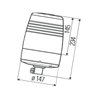 Lampa błyskowa Xenon 24V na uchwyt Hella 2XD009 052-011