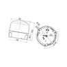 Lampa błyskowa LED przykręcana 12V/24V LED F Hella 2RL010979001