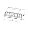 Lampa błyskowa LED przykręcana 12V/24V Hella 2XD011557101
