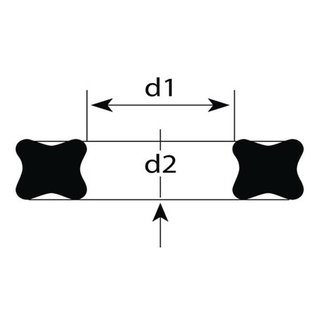 Pierścień uszczelniający x-ring 64.77x2.62mm