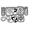 U5LB0020 Perkins Zestaw uszczelek silnika dół Vapormatic 5035776944819