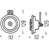Klakson 12V Hella