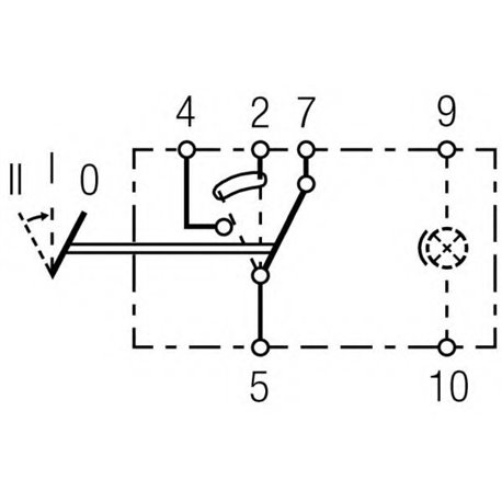 6RH004570311 przełącznik kołyskowy Hella
