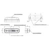 Lampa Obrysowa 3 Led, 285 Tylna Czerwona 12/24v