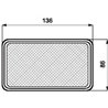Lampa Cofania, 58u W-11, Biała