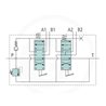 Rozdzielacz 2 sekcyjny hydrauliczny MBV5, 2 sekcyjny A1A1 KZ1C2