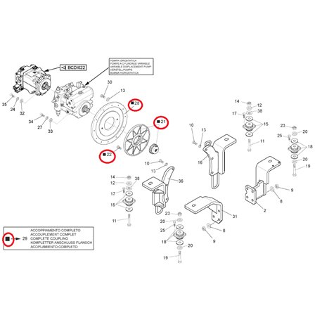 723209 Manitou Kompletne sprzęgło
