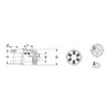 B&P 614456501R Sprzęgło przeciążeniowe prawe SA4 1i3/8" Z6 1600Nm, - 30,2x79,4 G5 Bondioli Pavesi
