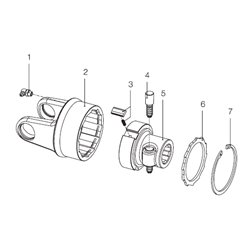 B&P 5130C0301R Piasta sprzęgła jednokierunkowego 1 3/8" Z6 RA1 Bondioli Pavesi