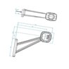 Lampa obrysowa LED, 12-24V prawa Britax