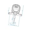 Lampa obrysowa LED, 12-24V uniwersalna poziome Britax