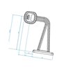 Lampa obrysowa 12-24V uniwersalna pionowe Britax