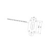 Lampa obrysowa diodowa, 12/24V, lewa