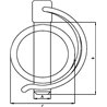 Zawleczka rurkowa ocynk 8x44mm  gopart 8716106305179