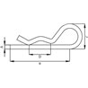 Zawleczka Beta pojedyncza 4.5 mm