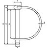 Zawleczka rurkowa zatrzaskowa ocynk 9,5x68mm Kramp 8716106067046
